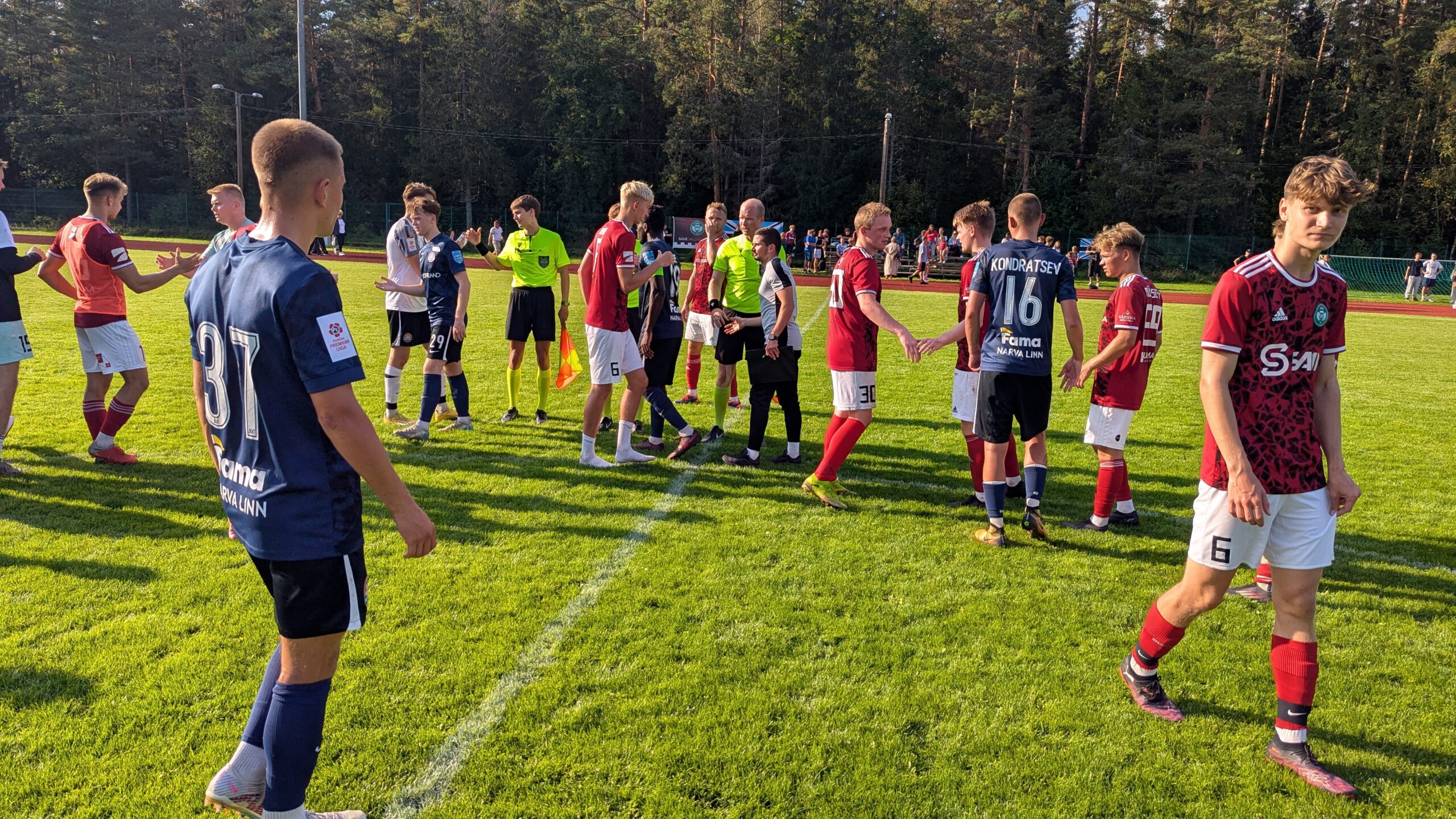 Но забили всего 4. Saue JK — JK Narva Trans  0:4 (0:1) 35. Ahmad Gero, 60. Šalva Burjanadze, 64. Stanislav Agaptšev, 88. Viktor Kudriašov Realiseerimata penalti